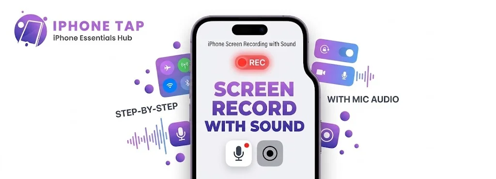 How to Screen Record on iPhone with Sound (2026 Guide)